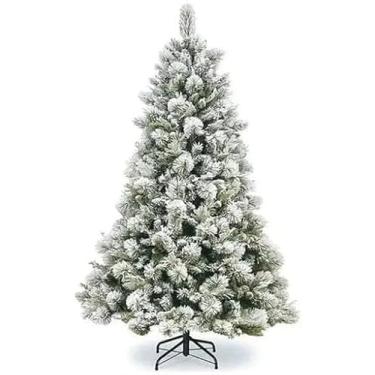 Imagem de Árvore De Natal Luxo Pinheiro Com Neve Pinha 2,10m 1.062 Galhos AW221