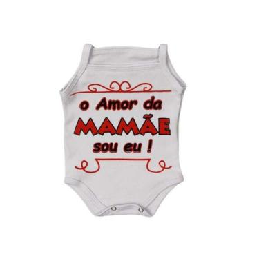 Imagem de Body Alcinha Tematico Frase Bebe Menina100% Suedine Verão - Sassá Baby