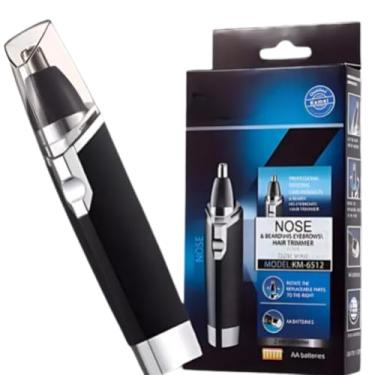 Imagem de Aparador de Pelos para Nariz, Orelhas e Sobrancelhas, Portátil, Bateria AA, Preto