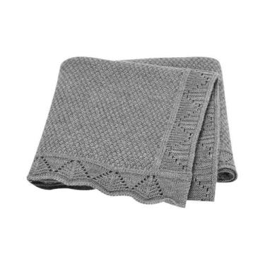 Imagem de Cobertores De Bebê Super Macios De Cor Pura 100x80cm Malha Recém-nasci