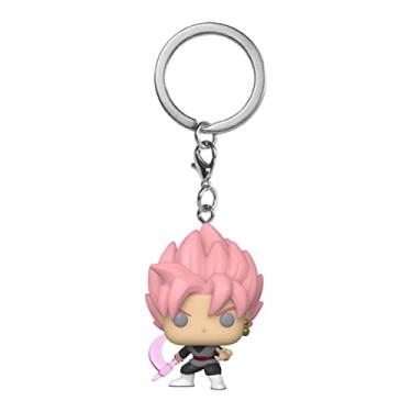 Imagem de CHAVEIRO POP! DRAGÃO BALL SUPER- SUPER SAIYAN ROSÉ GOKU BLACK SEGURANDO UMA FOICE - FUNKO