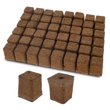 Imagem de 50 esponjas de cultivo, esponjas de sementes absorventes de água, fáceis de usar, cápsulas hidropônicas de substituição para crescimento de raízes para sistemas hidropônicos, jardinagem interna