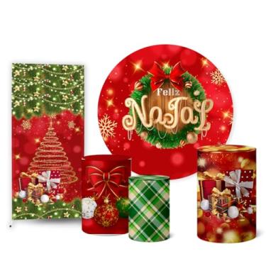 Imagem de Trio Capas Cilindro + Painel Sublimado + Lateral Natal (K2NAT0060)