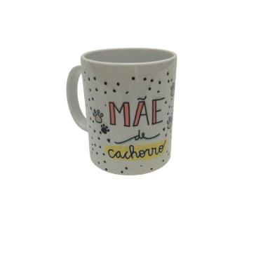 Imagem de Caneca Mãe De Cachorro Cerâmica Branca