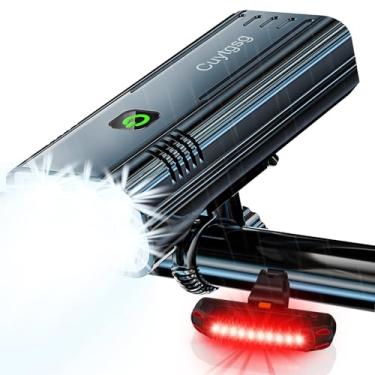 Imagem de 2025 Novas luzes de bicicleta super brilhantes de alto lúmens, para passeios noturnos, farol giratório de 6 LEDs, luz de bicicleta - 10 modos, tempo de execução longo, atualização à prova d'água, luz