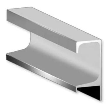 Imagem de Perfil Puxador Alumínio Móveis Armário Gaveta acetinado 5002 Gola Pauma 15mm