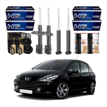 Imagem de Kit Amortecedor Dianteiro Traseiro 307 1.6 2.0 2007 A 2012 - Nakata