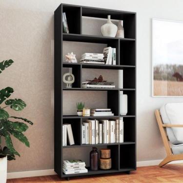 Imagem de Estante para Livros 5 Prateleiras Preto Be 44 - Brv, Preto