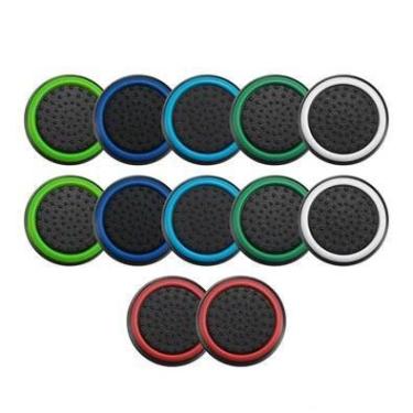 Imagem de 6 Pares De Grips P/ Controle Anti Derrapante Silicone Botão Analógico Do Joystick Cor: Aleatória.