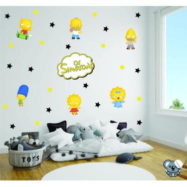 Imagem de Adesivo de Parede Infantil Os Simpsons Cute Baby - Colakoala Adesivos