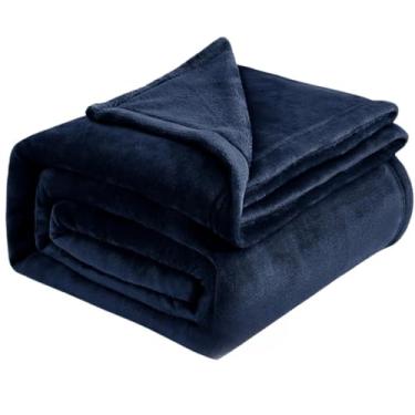 Imagem de Manta Casal Microfibra 2,00x1,80Mt Lisa (Azul Petróleo)