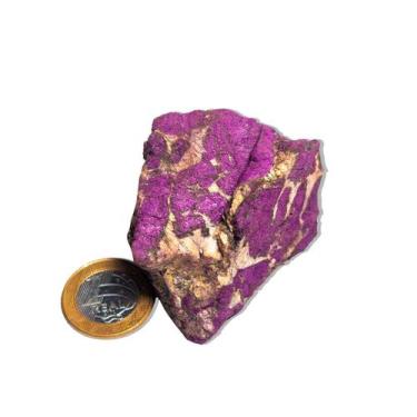 Imagem de 01 Purpurita Bruta Pedra Natural 6 a 10cm 150 a 200g Tipo C - Cristais