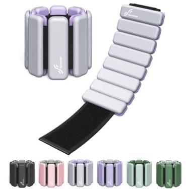 Imagem de Pesos de pulso e tornozelo Sportneer ajustáveis de 0,5 kg/1 kg cada - 