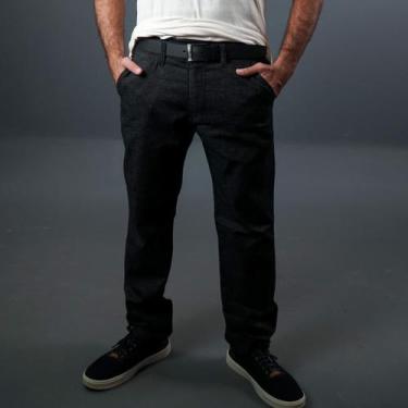 Imagem de Calça Brim Slim KNK - Konyk, Preto, 46