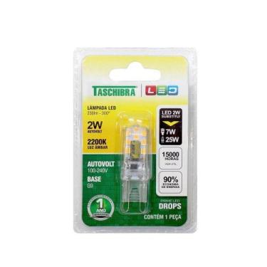 Imagem de Lâmpada Led G9 Drops 2w Taschibra Bivolt 2200k Luz Quente