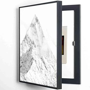 Imagem de Tampa Do Contador Da Caixa Elétrica Decoração Moderna Caixa Medidor Elétrico Criativo Caixa Tampa Simples Contadores Decoração Ocultar Pinturas Caixa De Interruptores C, F, W50*H60cm