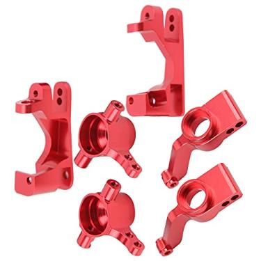 Imagem de aqxreight Rc Blocos de Direção de Alumínio Blocos de Gabinete C Portadores de Eixos de Stub para Barra 4x4 Tsm /10 Rc Carblue e Forte Faz Com que Razoável Cubra C Portador de Caça de Direção Cubra