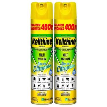 Imagem de Multi Inseticida Mata Mosquitos Óleo De Citronela 400ml 2un - Kelldrin