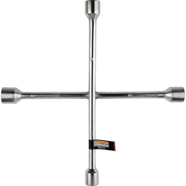 Imagem de 2 Chaves Roda Cruz 4 Bocas + Jg Chave Combinada 6-22