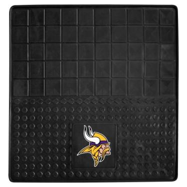 Imagem de FANMATS Tapete de carga de vinil NFL Minnesota Vikings preto, 78,7 cm x 78,7 cm