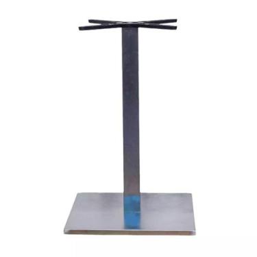 Imagem de Base de Mesa Estocolmo Aço Inox 45cm - 73445 - Sun House