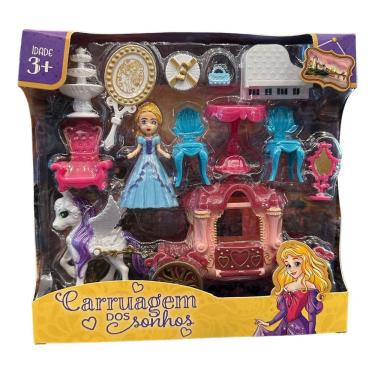 Imagem de Ca002 - Castelo De Brinquedo De Plastico Com Acessorios E Bonecos - 7898506721719