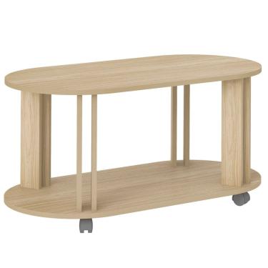 Imagem de Mesa de Centro MDF Sala de Estar 91 cm 4620 Naturale ARLY