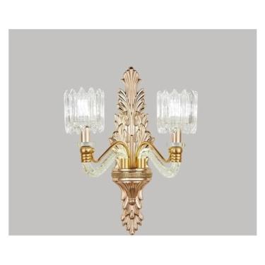 Imagem de Lustre luxuoso, lustre de cristal francês, luzes para sala de estar, luzes para sala de estar, lustre de cristal, luzes de jardim europeias, luminária de parede de 2 cabeças