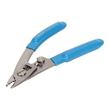 Imagem de aqxreight Ferramenta de Descascador de Fibra de Aço Inoxidável para Fibra óptica e Descascamento de Fios Com Aderência e Lâminas Confortáveis (Azul)