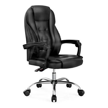 Imagem de Mesa de escritório ergonomia de computador almofada dupla grossa couro PU ajustável mesa de computador para escritório sala de reuniões