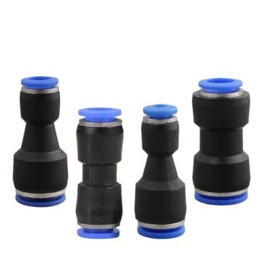 Imagem de Conector de encaixe pneumático rápido de 50 peças PU componentes de conector de mangueira pneumática reta 4 6 8 10 12 16 mm (PG 8-6)