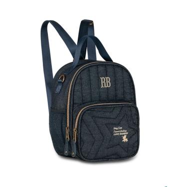 Imagem de Lancheira Térmica Escolar Rebecca Bonbon Jeans Juvenil 2em1