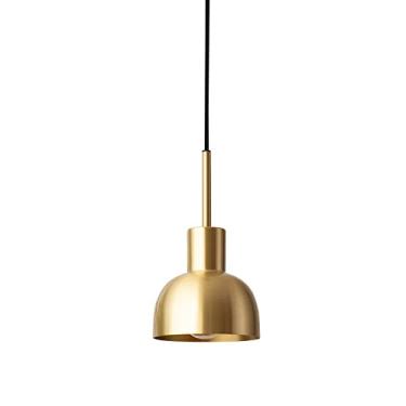 Imagem de YQSLQZZ Lustre dourado, luminária pendente vintage para casa de fazenda, sala de jantar, cozinha, ilha, luzes de teto suspensas, altura ajustável, para corredor, bar, sala de estar