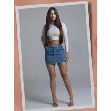 Imagem de saia jeans - taha modas