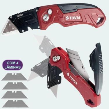 Imagem de Estilete Profissional Multiuso Ergonômico Resistente Aço Reforçado Can