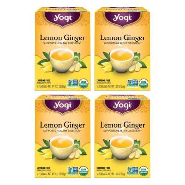 Imagem de Tea Yogi Lemon Ginger 64 sacos de apoio à digestão orgânica