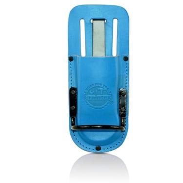 Imagem de Graintex Coldre de couro para tesoura de poda e martelo para cinto de ferramentas, bolsa de ferramentas de couro para tesouras de jardim, suporte de tesoura de poda para fácil acesso, ideal para