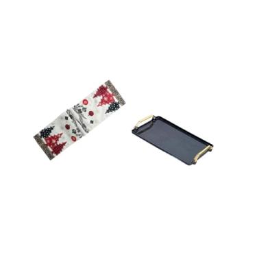 Imagem de Fenteer Caminho de Mesa Festivo de Inverno E Organizador de Bandejas Decorativas para Mesa de Centro de Feriado, Armários, Casas de Fazenda, Hotéis, Doces, La