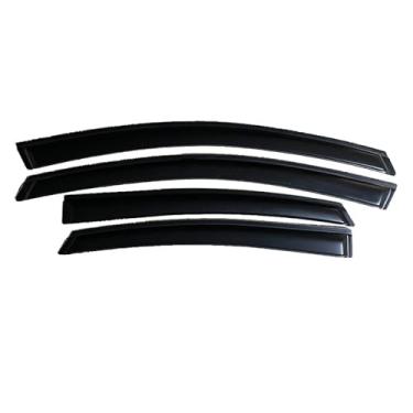 Imagem de GRJQRKHZ Defletor de janela lateral de carro para Hy&undai Sonata 2015-2019 Weathershied viseira de porta vento sol proteção chuva janela lateral defletores de vento