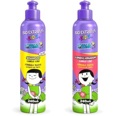 Imagem de Kit Shampoo E Condicionador Infantil Liso Bio