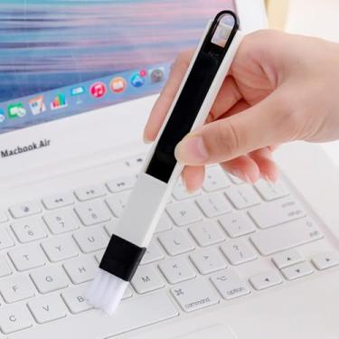 Imagem de Escova de limpeza versátil com ranhura de janela, 2 em 1, escova de limpeza de ranhuras, vassoura para teclado, gaveta, armário, porta, lâmpada, ranhura