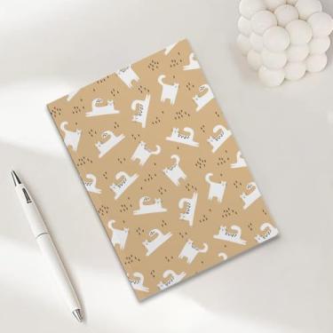 Imagem de Cadernos de gato peculiares para trabalho, caderno de composição pautado A5, cadernos pautados na faculdade, blocos de notas, agenda de viagem para escrever anotações, presentes para amantes de gatos