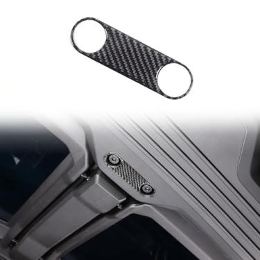 Imagem de Adesivo de fibra de carbono conversível para teto de carro com acabamento em bloco de suporte superior compatível com Hummer EV 2024 e superior