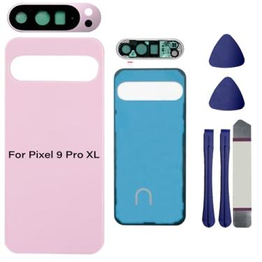Imagem de Vidro traseiro para Pixel 9 Pro XL compatível com Google Pixel 9 Pro XL 5G Capa traseira de vidro com lente de câmera, fitas pré-instaladas + ferramentas (não é compatível com Pixel 9/9 Pro) - quartzo