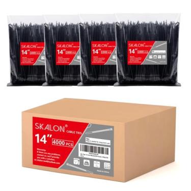 Imagem de Gravatas com zíper SKALON de 14 polegadas (pacote de 4000), 22,68 kg, 