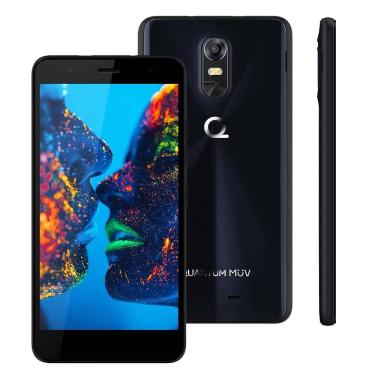 Imagem de Smartphone Quantum MÜV Midnight Blue com 16GB, Dual Chip, Tela HD TrueView de 5.5", Câmera 13MP, 4G, Wi-Fi, Android 6.0 e Processador Quad Core