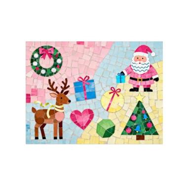 Imagem de Natal Quadro em tela-Ilustração abstrata homem veado árvore-Imagem moderna decoração casa-Pôster impressões para sala estar 60x80cm24x31in Sem Moldura