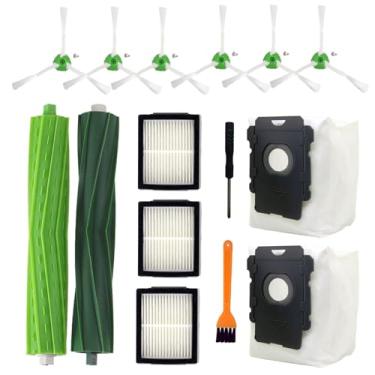 Imagem de Escova de peças de aspirador de pó, escovas laterais, bolsas, filtro de substituição para iRobot Roomba i1 i3 i3+ i4 i6 i6+ i7 i7+ i8 i8+J7/Plus E5 E6 E7, acessório da série I E