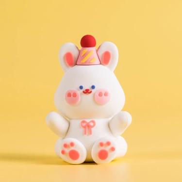 Imagem de Estatueta de desenho animado, enfeite fofo de mesa de plástico macio para decoração de mesa de festa