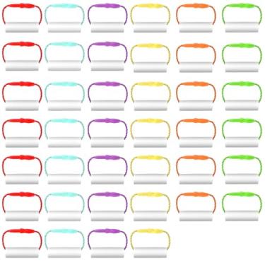 Imagem de Wanmu 40 peças de etiquetas de sapatos à prova d'água, etiquetas de creche para distinguir itens infantis, etiquetas de garrafas de água em branco para material escolar, mochila infantil